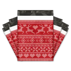 10x13 Ugly Christmas Sweater Designer Poly Mailers Shipping Envelopes Premium Printed Bags