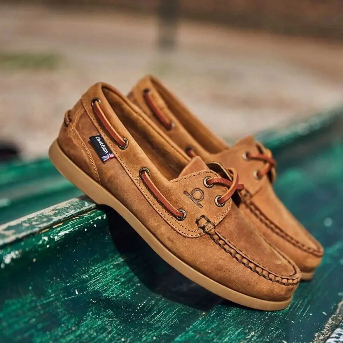 40% OFF CHATHAM Ladies Deck II G2 Leather Boat Shoes - Walnut - Size: 4&5 (EU 37/38)