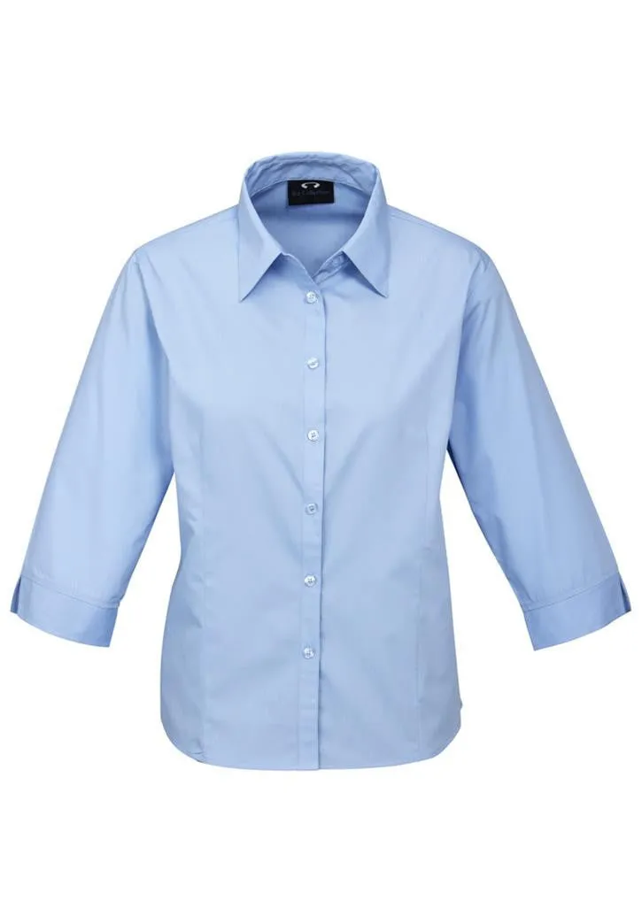 Biz Collection Womens Base 3/4 Sleeve Shirt (S10521)