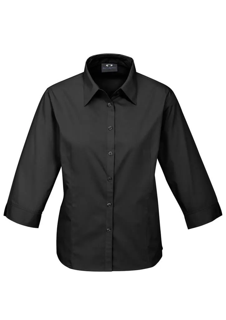 Biz Collection Womens Base 3/4 Sleeve Shirt (S10521)