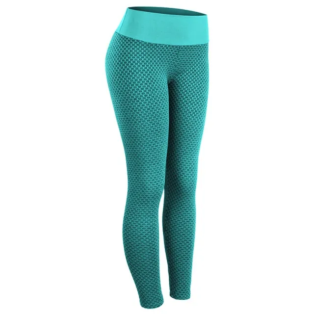 CHRLEISURE Grid Tights Yoga Pants (Spandex)