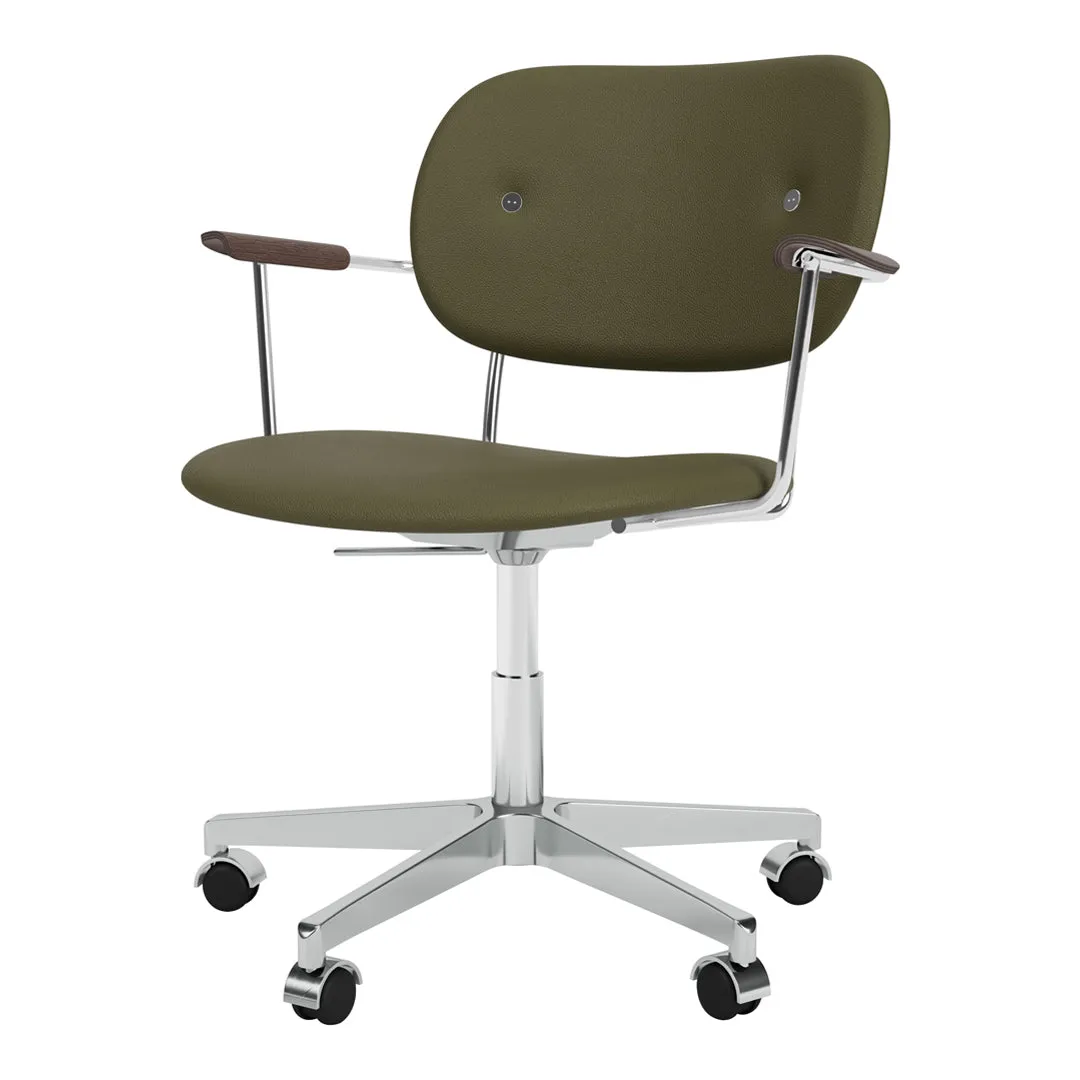 Co Office Armchair - Fully Upholstered - Swivel Base w/ Castors