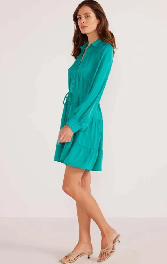 EMMA TIERED SHIRT DRESS