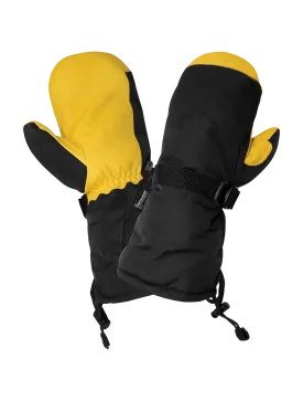 Global Glove Low Temperature Insulated Chopper Mittens Gloves - Gold and Black