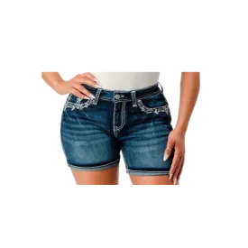 Grace Women's Distressed Pocket Denim Shorts