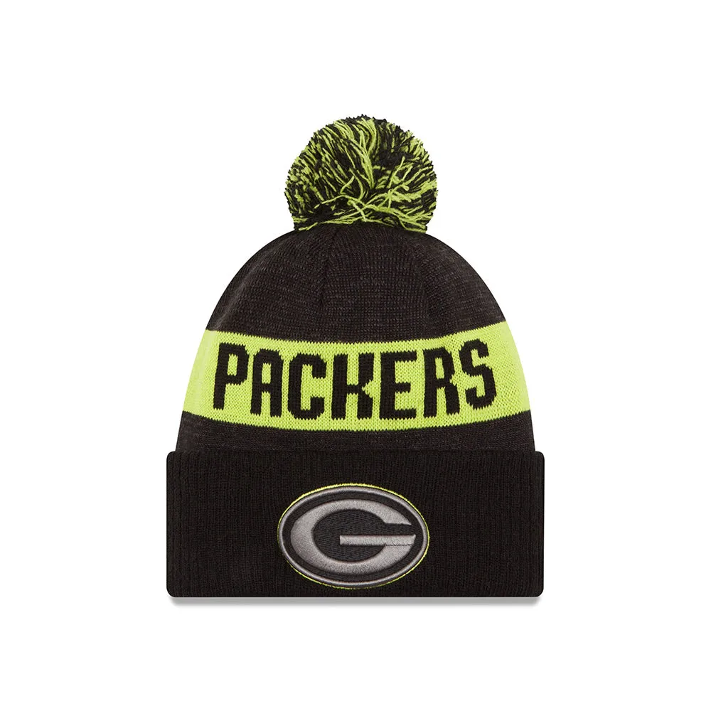 Green Bay Packers Blk/Gph/Cyg Sport Knit Hat