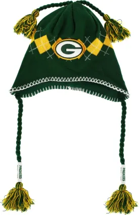 Green Bay Packers Tassle-Gyle Knit Cap