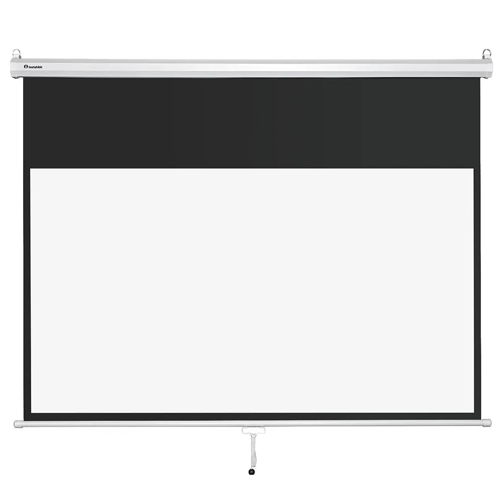 Instahibit Wall/Ceiling Mounted Pull Down Projector Screen 72" 16:9