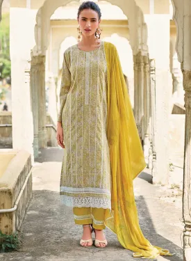 Kilory Pure Lawn Cotton Unstitched Salwar Suit Fabric for Women