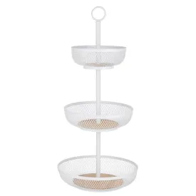 Ladelle Olsen White 3 Tier Mesh Fruit Basket