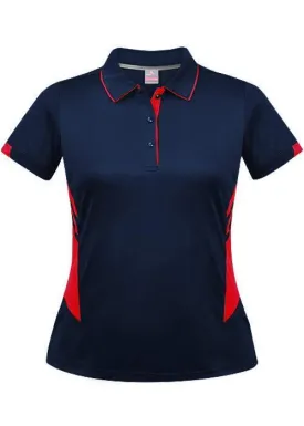 Ladies Tasman Polo Navy/Red