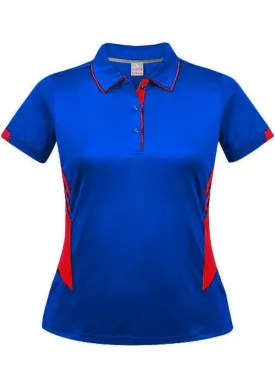 Ladies Tasman Polo Royal/Red