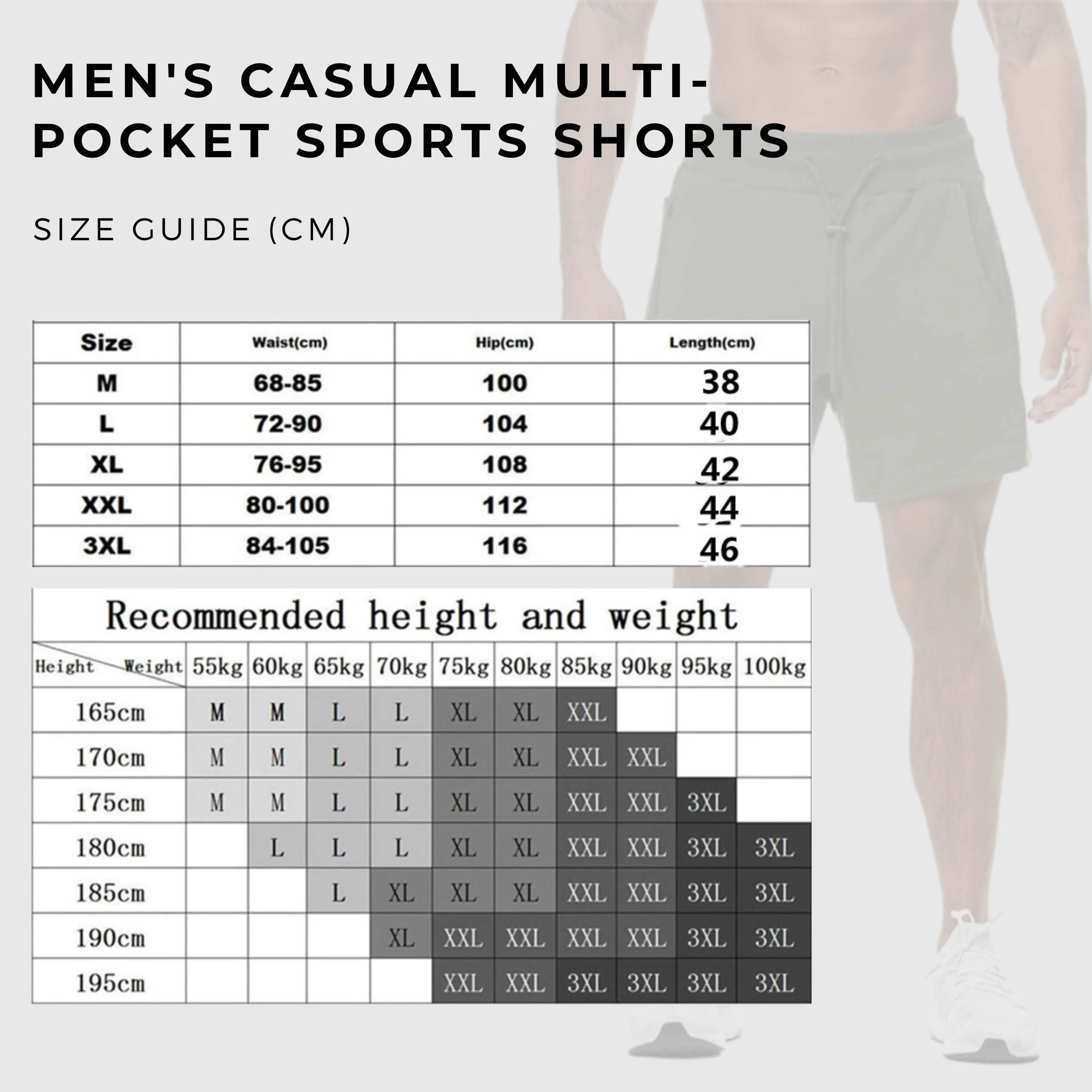 Men's Casual Multi-pocket Sports Shorts