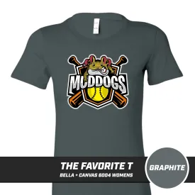 Muddogs Baseball - Bella Canvas 6004 Womens "Favorite T"