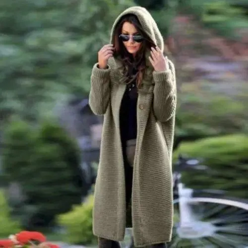 NEW Women's Baggy Cardigan Coat Tops Ladies Chunky Knitted