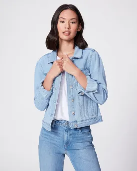 Paige - Rowan Denim Jacket with Puff Sleeves in Santee