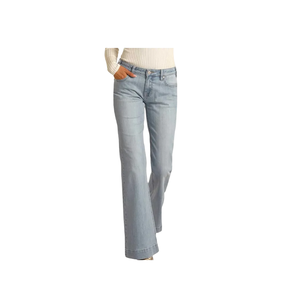 Panhandle Slim Rock & Roll Women's Mid Rise Stretch Trousers