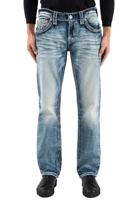 Rock Revival Men's Josiah Straight Denim Jeans