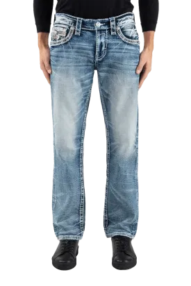 Rock Revival Men's Robin J206 Straight Denim Jeans