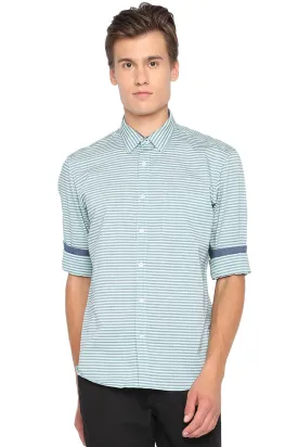 Slim Fit Weft Striped Shirt