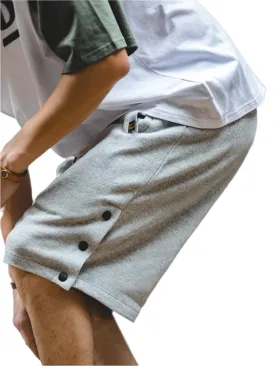 TEEK - Side Button Leg Sports Shorts