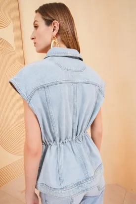 Ulla Johnson - The Odette Vest in Glacier Wash