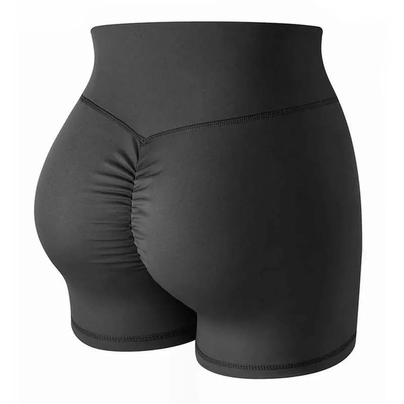 Women High Waist Push up Booty Shorts Workout Gym Shorts Scrunch Butt Cycling Sport Shorts Fitness Yoga Shorts Athletic